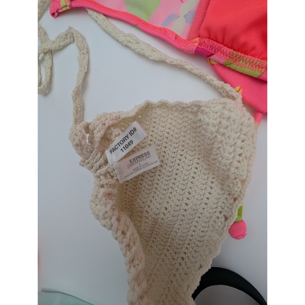 Vintage Swim & Sports Bra Lot 5 Tops VS Pink Ralph Lauren Express Mixed ~ 32-34C - Picture 5 of 8